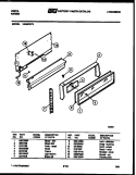 BACKGUARD Diagram and Parts List for VG30CW2  Tappan Range