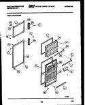 DOOR PARTS Diagram and Parts List for PRT154MCD0  Frigidaire Refrigerator