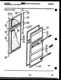 DOOR PARTS Diagram and Parts List for GTN140BG2  Frigidaire Refrigerator