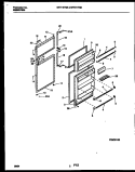 DOOR PARTS Diagram and Parts List for MRT19TNBD0  Uni Refrigerator