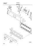 BACKGUARD Diagram and Parts List for FGF326ASE  Frigidaire Range