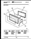 DOOR PARTS Diagram and Parts List for KM169MTM  Frigidaire Microwave