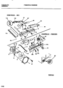 CONTROLS, DAMPER, FAN SECTION Diagram and Parts List for FRS26WRBD1  Frigidaire Refrigerator