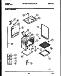 LOWER BODY PARTS Diagram and Parts List for 72-3657-00-13  Tappan Range