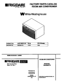 COVER Diagram and Parts List for WAC052T7A6  Frigidaire Air Conditioner