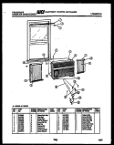 WINDOW MOUNTING PARTS Diagram and Parts List for A11ME5E1  Frigidaire Air Conditioner
