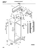 CABINET Diagram and Parts List for FRT18PRGD0  Frigidaire Refrigerator