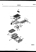 SHELVES AND SUPPORTS Diagram and Parts List for ATG150NCD0  Frigidaire Refrigerator