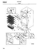 CABINET Diagram and Parts List for FFU20F9GW0  Frigidaire Freezer