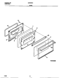 DOOR Diagram and Parts List for GGF325BBWD  Gibson Range