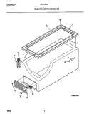 CABINET / CONTROL / SHELVES Diagram and Parts List for MFC13M0BW2  Frigidaire Freezer