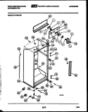 CABINET PARTS Diagram and Parts List for RT197MCV0  Frigidaire Refrigerator