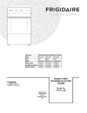 COVER Diagram and Parts List for FFEF3018LBB  Frigidaire Range