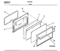 DOOR Diagram and Parts List for MGF350SBDB  Frigidaire Range