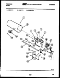 BURNER, IGNITER AND VALVE Diagram and Parts List for DGDFW0  Frigidaire Dryer