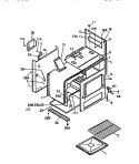 BODY, SIDE PANELS Diagram and Parts List for GF620HXW0  Frigidaire Wall Oven