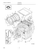 CABINET / TOP Diagram and Parts List for CFW5000FW0  Crosley Washer