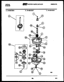 TRANSMISSION PARTS Diagram and Parts List for 46-2810-23-01  Tappan Washer