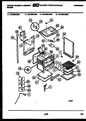 LOWER BODY PARTS Diagram and Parts List for 72-3989-00-01  Tappan Range