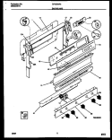 BACKGUARD Diagram and Parts List for CP305WP2W2  Frigidaire Range