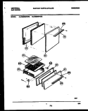 DOOR AND BROILER DRAWER PARTS Diagram and Parts List for CG200SP2W2  Frigidaire Range
