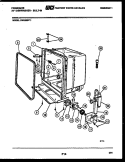 TUB AND FRAME PARTS Diagram and Parts List for DW3200PW1  Frigidaire Dishwasher