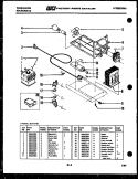 POWER CONTROL Diagram and Parts List for MCT1370E  Frigidaire Microwave