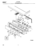 CONTROLS / TOP PANEL Diagram and Parts List for 41749012890  Frigidaire Dryer