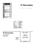 COVER Diagram and Parts List for E30EW85EPS1  Electrolux Wall Oven