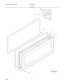 DOOR Diagram and Parts List for FFC0723DW0  Frigidaire Freezer