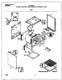 BODY Diagram and Parts List for FGF326WGTE  Frigidaire Range
