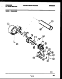 BLOWER AND DRIVE PARTS Diagram and Parts List for FDE546NBS0  Frigidaire Dryer