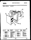 CONTROL PANEL Diagram and Parts List for MVH1190P  Frigidaire Microwave