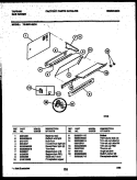 SPLASHER CONTROL Diagram and Parts List for 72-3981-23-04  Tappan Range