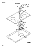 CONTROL PANEL Diagram and Parts List for TEC6X3XCW3  Tappan Cooktop