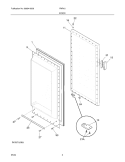 DOOR Diagram and Parts List for FMR12  Electrolux Freezer
