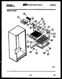 SHELVES AND SUPPORTS Diagram and Parts List for FPE17TFA0  Frigidaire Refrigerator