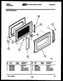 DOOR PARTS Diagram and Parts List for OM08P4NWHF  Gibson Microwave