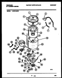 TUB DETAIL Diagram and Parts List for LCG701ADD1  Frigidaire Washer Dryer Combo