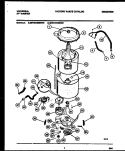 TUB DETAIL Diagram and Parts List for MWX445RBD0  Frigidaire Washer