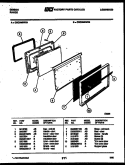 DOOR PARTS Diagram and Parts List for CGC3M2WXB  Gibson Range