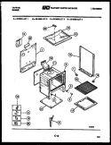 BODY PARTS Diagram and Parts List for 30-3658-00-02  Tappan Range