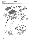 SHELVES Diagram and Parts List for WRT16NRHW0  Frigidaire Refrigerator