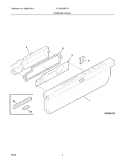 Part Location Diagram of 154757001 Frigidaire Electronic Control Board