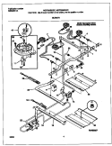 BURNER Diagram and Parts List for MGF355BGWC  Frigidaire Range