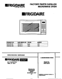 COVER Diagram and Parts List for FMT157U1B0  Frigidaire Microwave