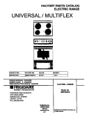 COVER Diagram and Parts List for MEF325CGS4  Frigidaire Range