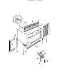 WINDOW MOUNTING Diagram and Parts List for AC064J7A1  Frigidaire Air Conditioner