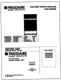 COVER Diagram and Parts List for FGF334BGDG  Frigidaire Range