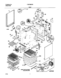 BODY Diagram and Parts List for PLEF398ACB  Frigidaire Range